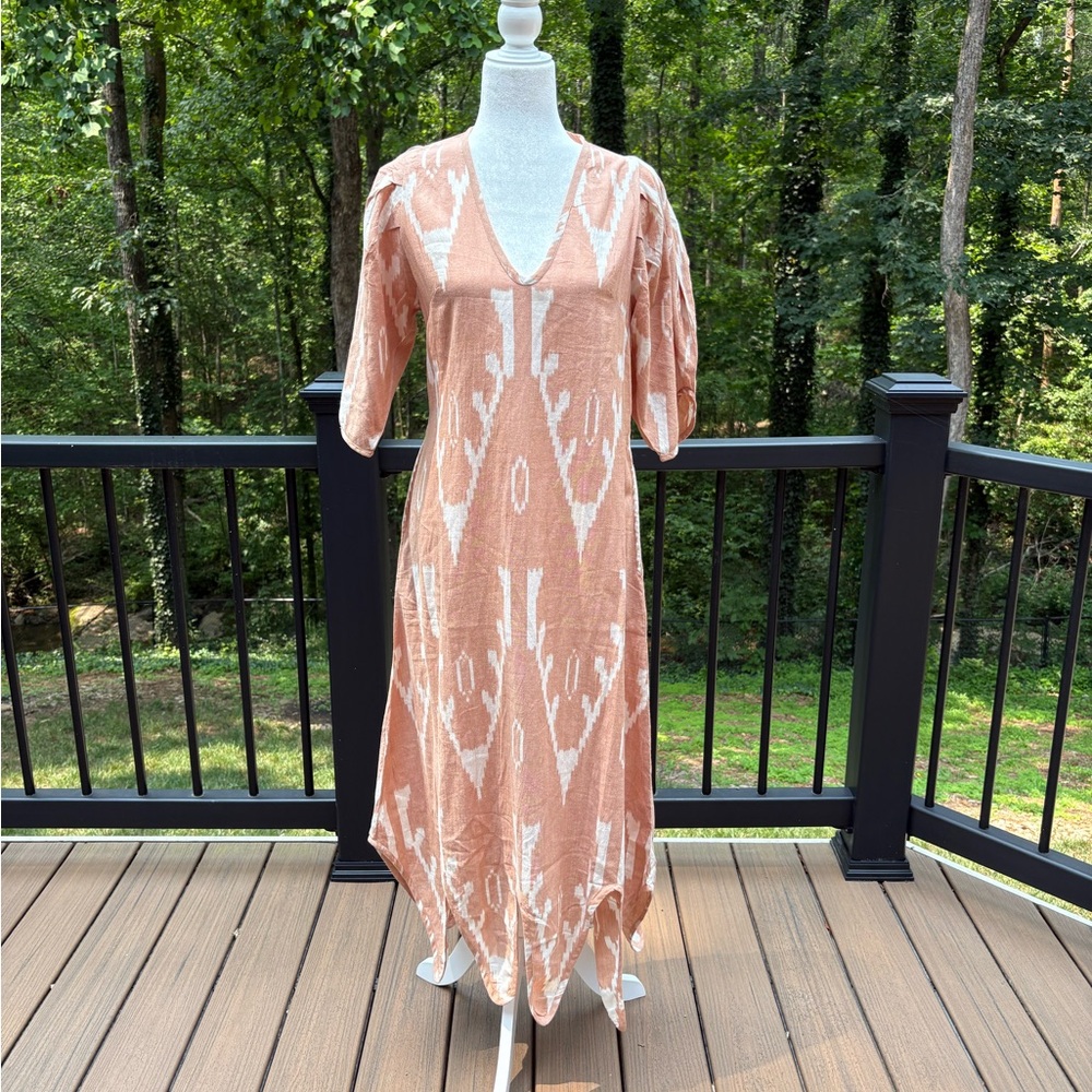 Mirth Caftans Conch Ikat Dress M